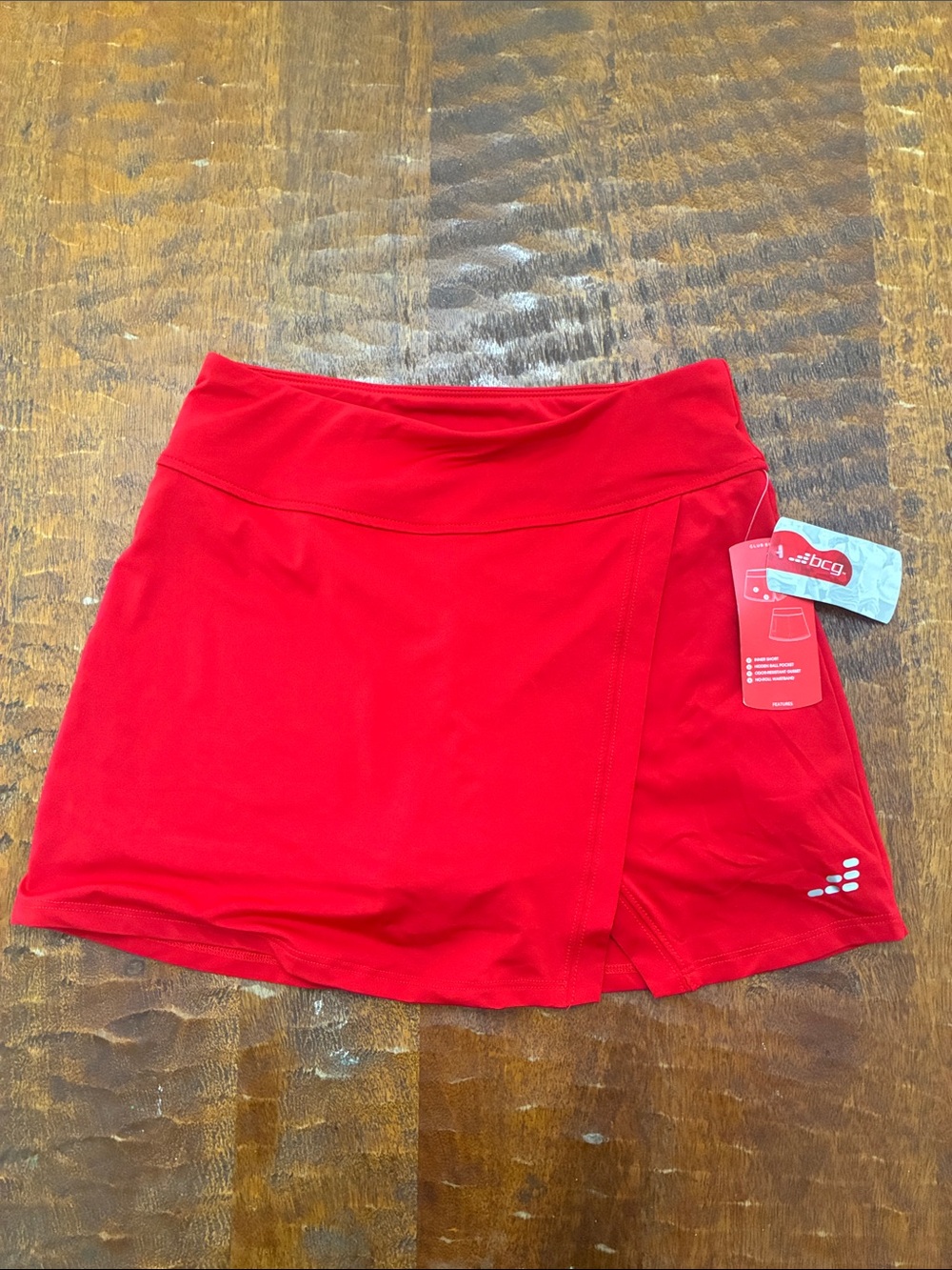 BCBG Red Girls' Athletic Skort